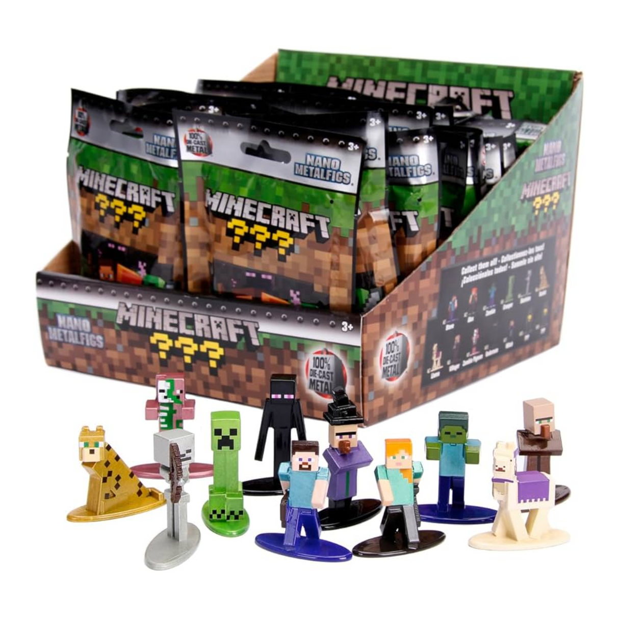 Minecraft Nano Metalfigs Die-Cast Blind Bag Mystery Packs 1.65 Inch