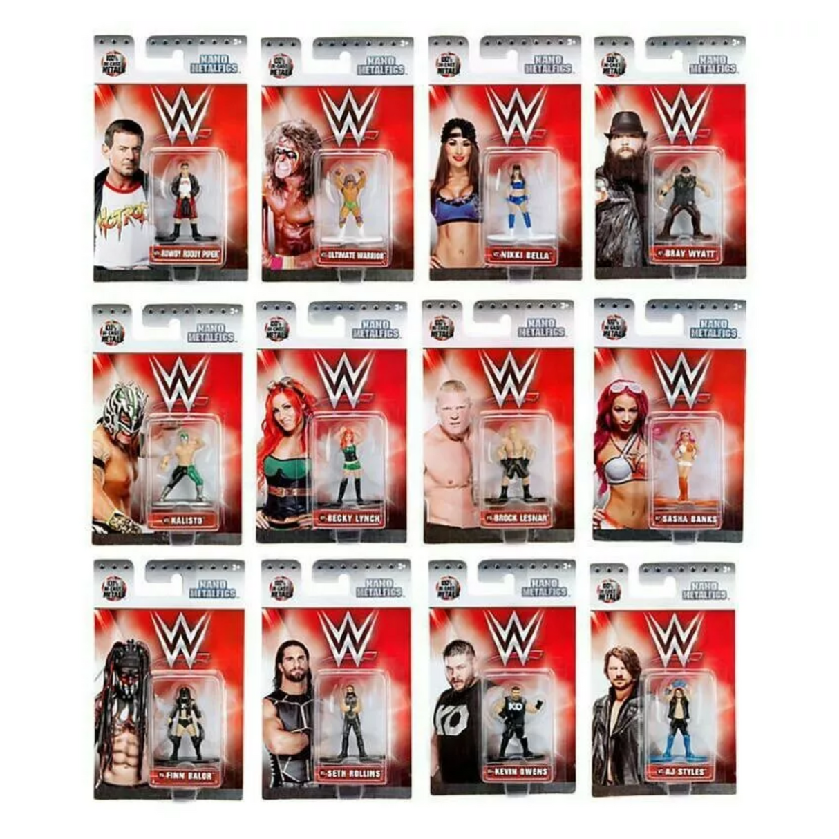 WWE Nano Metalfigs Die-Cast Packs 1.65 Inch (Assorted Figures)