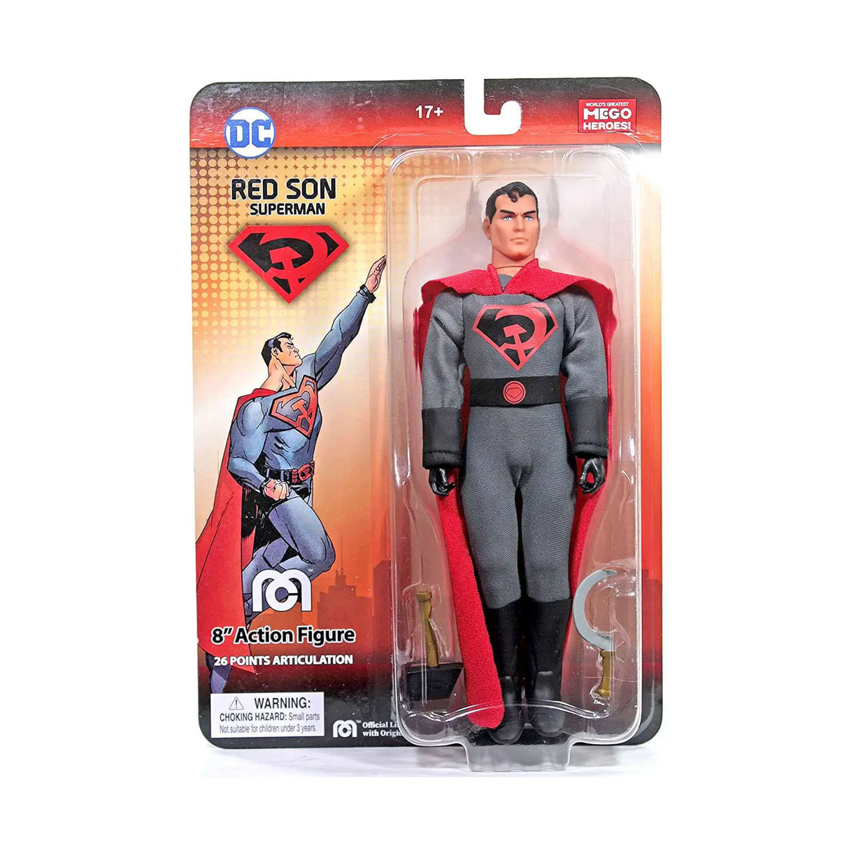 MEGO DC Super Heroes Red Son Superman 8" Action Figure