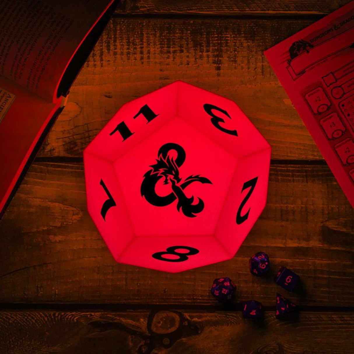 Dungeons & Dragons D12 Colouring Changing Dice Light