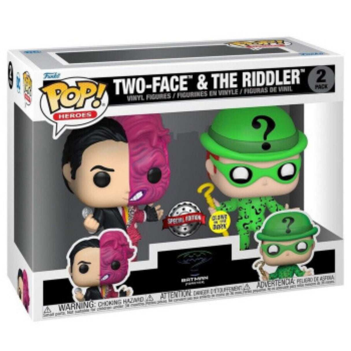 Funko POP! Two-Face & The Riddler (2 Pack) Amazon Exclusive