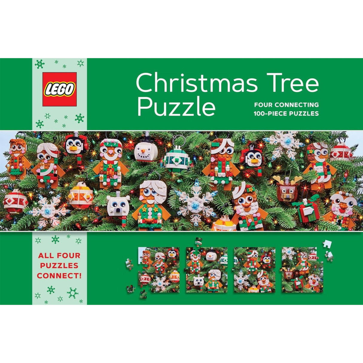 LEGO Christmas Tree 4 Connecting 100 Piece Jigsaw Puzzle