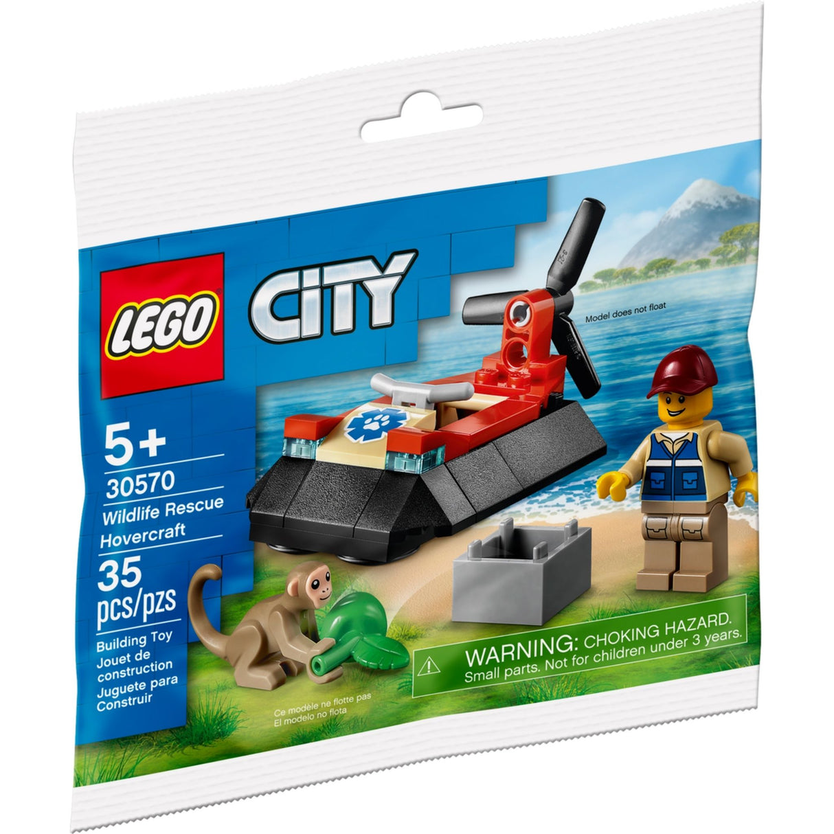 LEGO City 30570 Wildlife Rescue Hovercraft Polybag