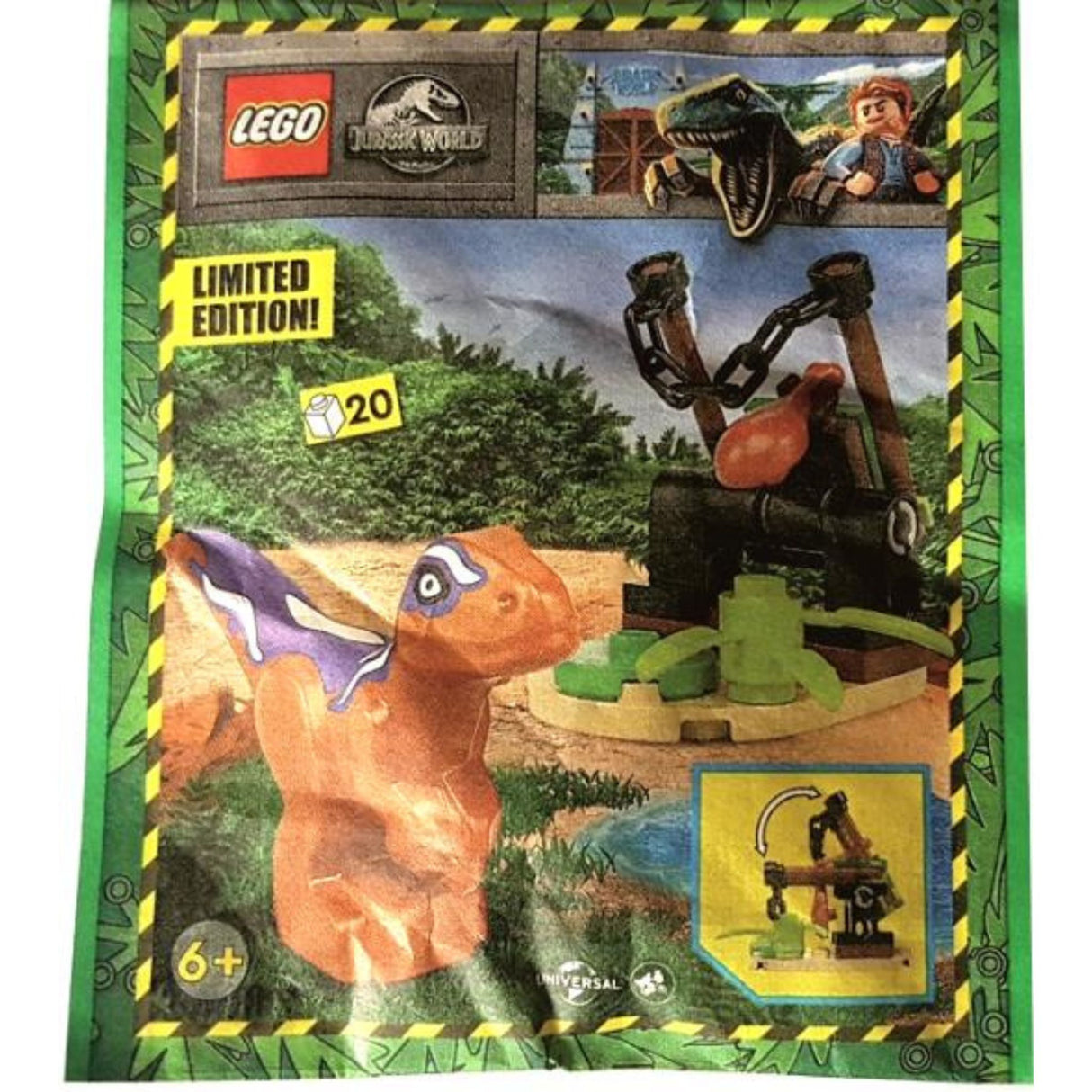 LEGO Jurassic World 122326 Raptor and Trap Paper Bag