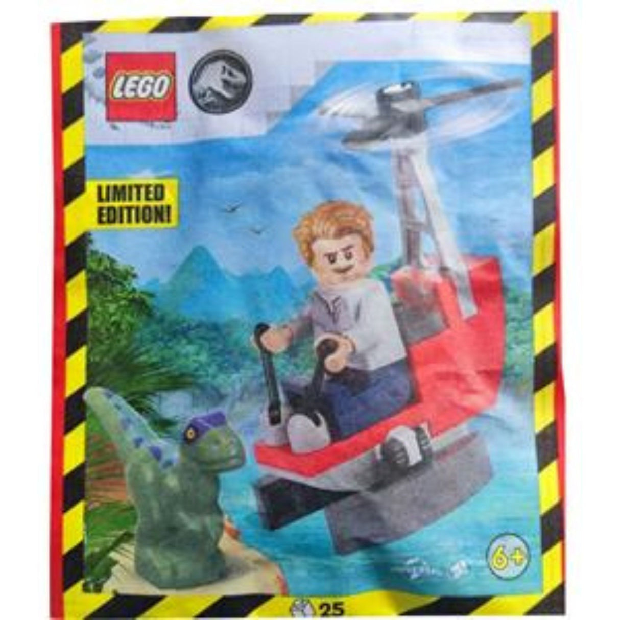 LEGO Jurassic World 122403 Owen with Helicopter and Raptor Paper Bag