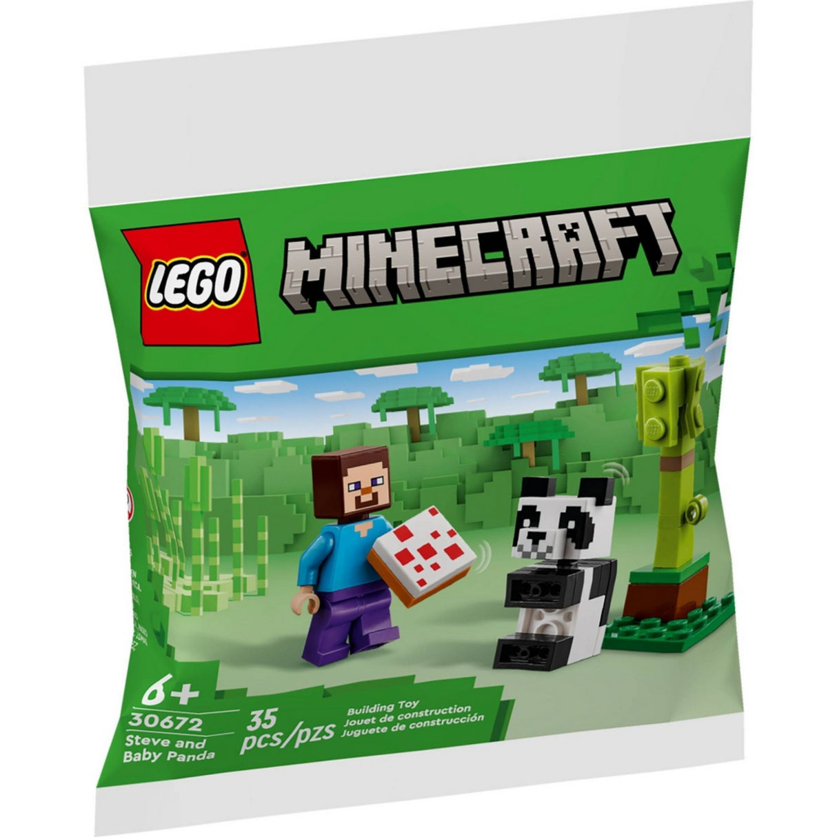 LEGO Minecraft 30672 Steve and Baby Panda Polybag
