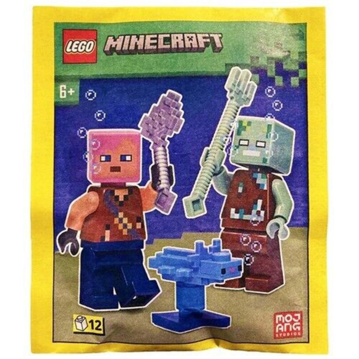 LEGO Minecraft 662303 Adventurer with Drowned and Axolotl Foil Bag