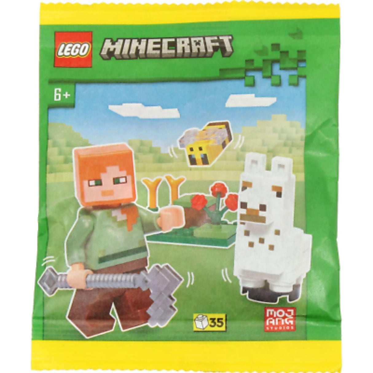 LEGO Minecraft 662308 Alex, Baby Llama and Bee Paper Bag