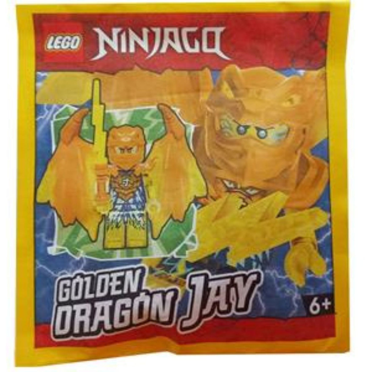 LEGO Ninjago 892302 Golden Dragon Jay Paper Bag