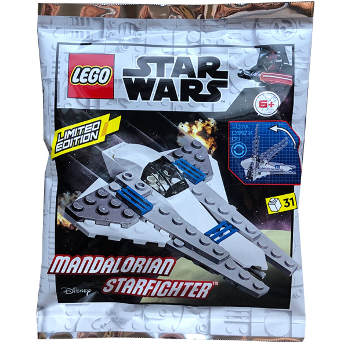 LEGO Star Wars 912287 Mandalorian Starfighter - Mini Foil Bag