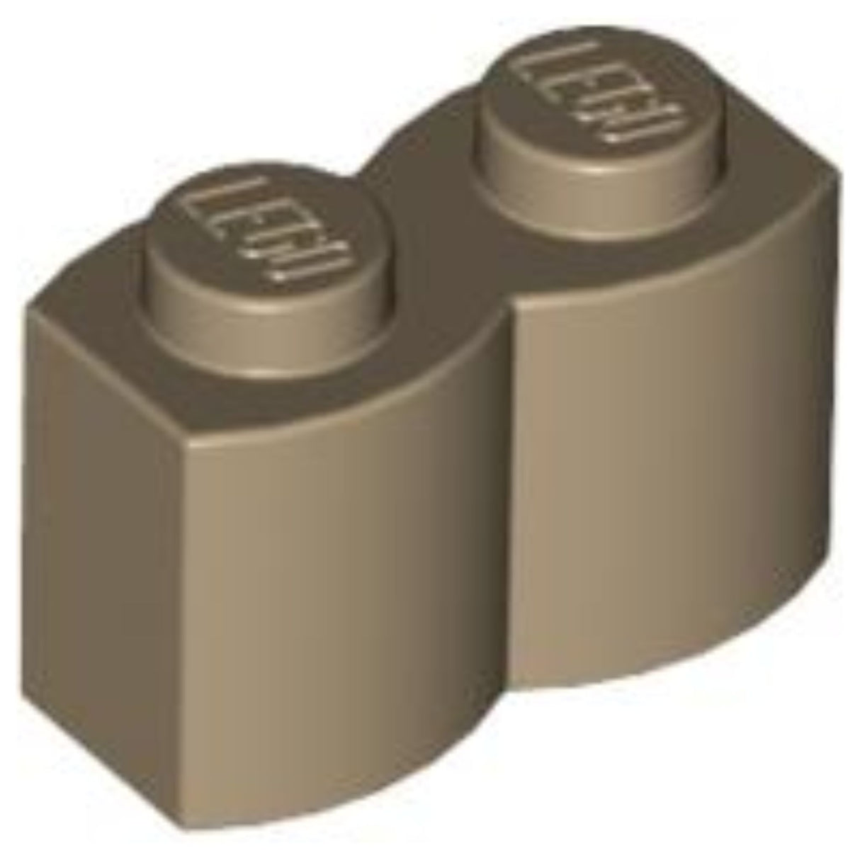 LEGO Log Profile Brick 1 x 2 30136 (x50) - Dark Tan
