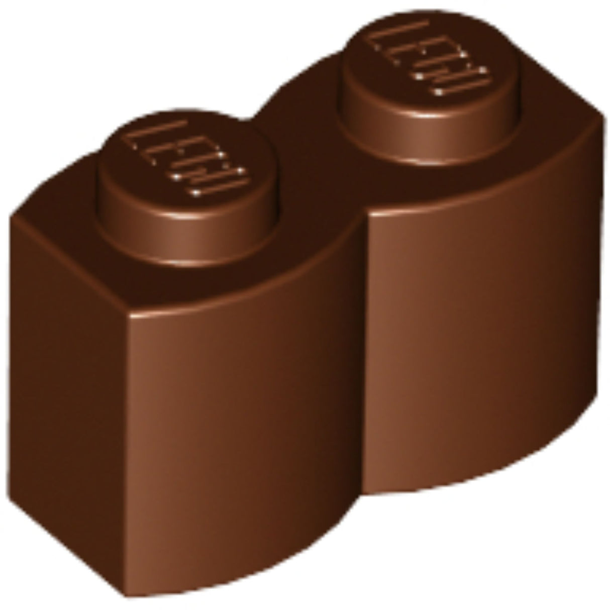 LEGO Log Profile Brick 1 x 2 30136 (x50) - Reddish Brown