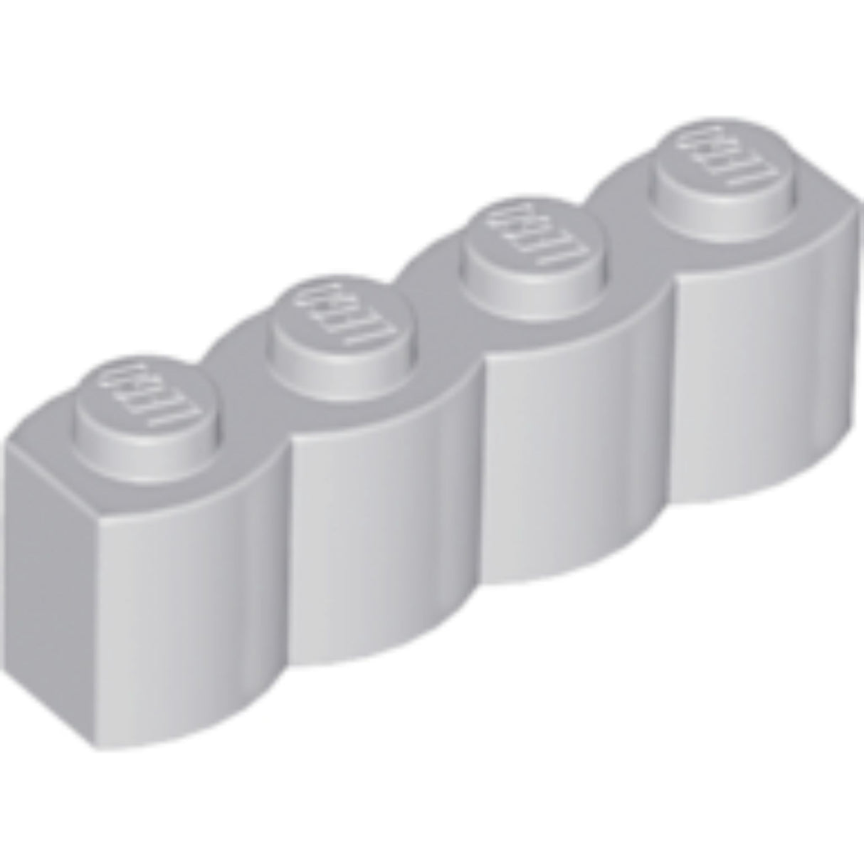 LEGO Log Profile Brick 1 x 4 30137 (x25) - Light Bluish Gray