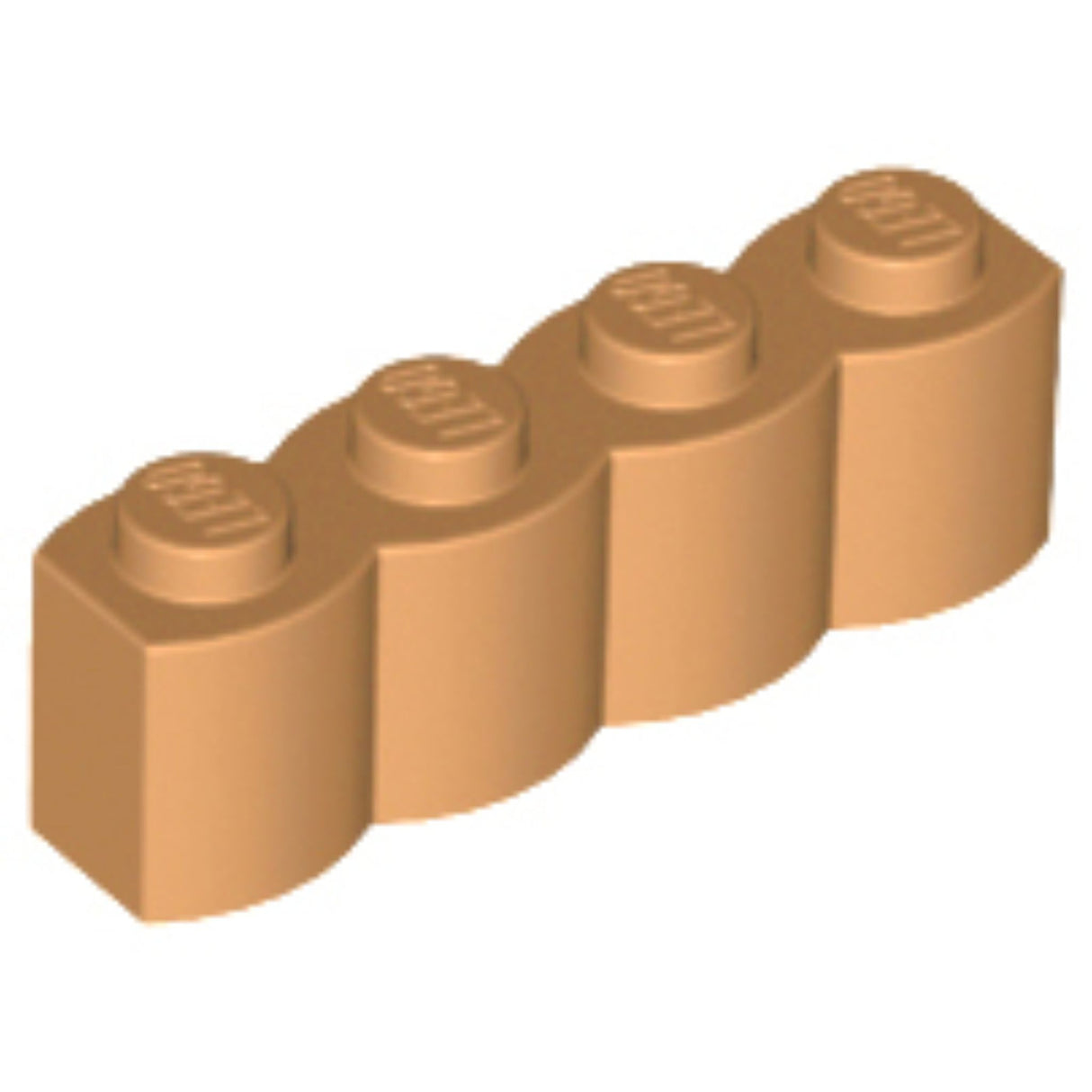 LEGO Log Profile Brick 1 x 4 30137 (x25) - Medium Nougat
