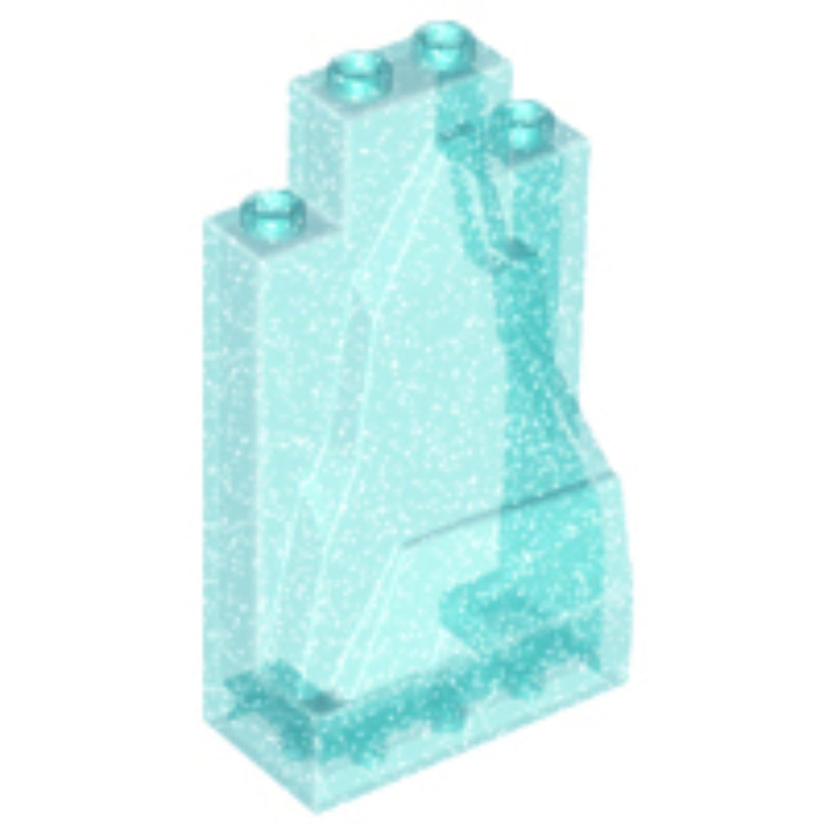 LEGO Rock Panel 47847 (x6) - Glitter Trans-Light Blue