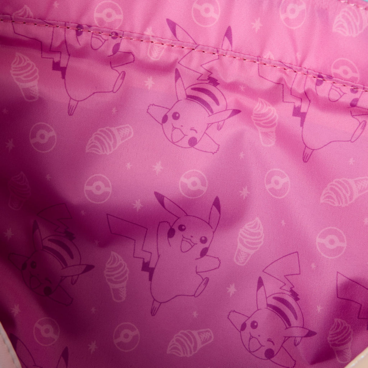 Loungefly - Pokemon Iridescent Pikachu Tote Crossbody Bag with Coin Bag