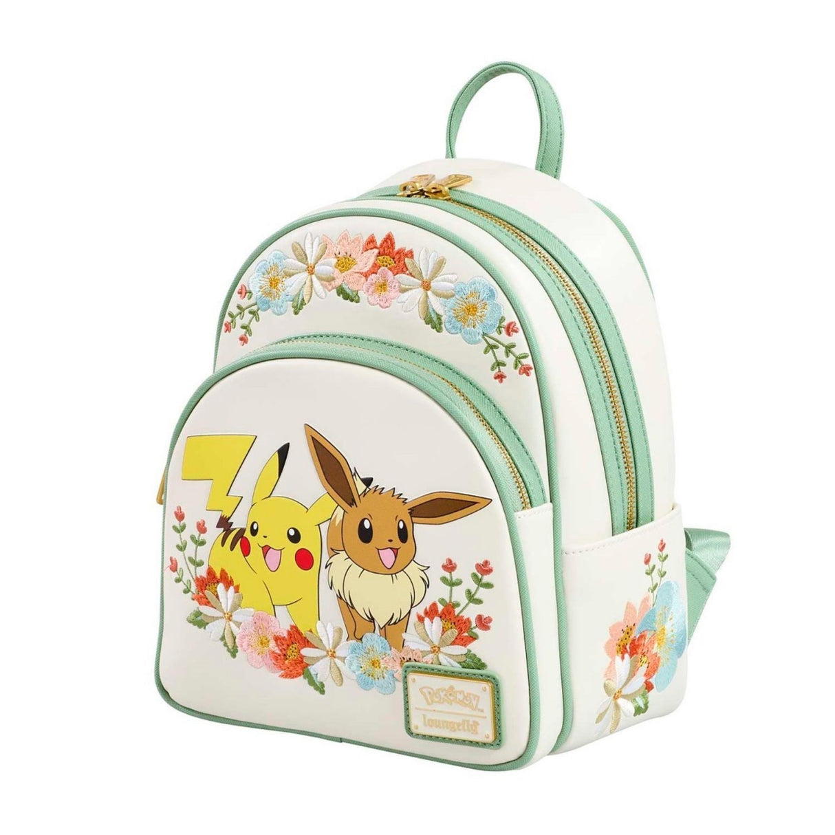 Loungefly - Pokemon Pikachu & Eevee Floral Mini Backpack