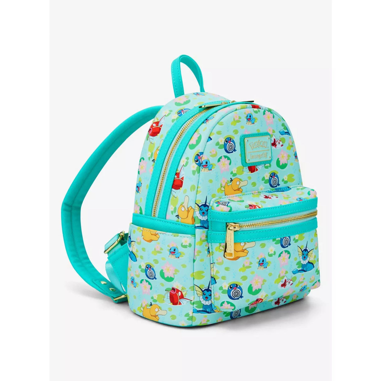 Loungefly - Pokemon Water Type Lily Pad Allover Mini Backpack