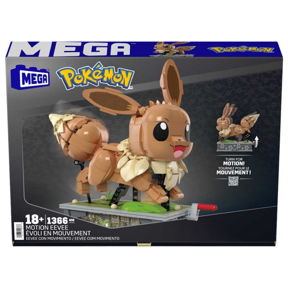 MEGA Pokemon Motion Eevee Building Set Box