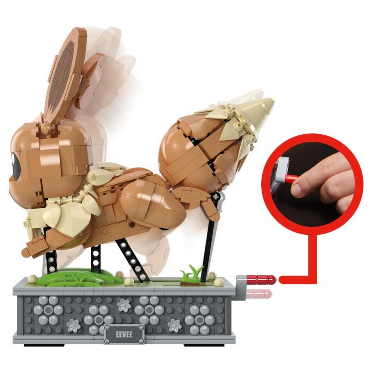 MEGA Pokemon Motion Eevee Building Set Demo