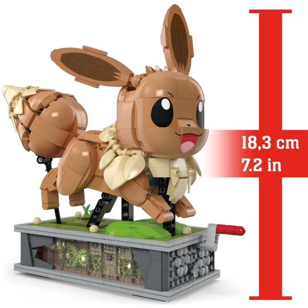 MEGA Pokemon Motion Eevee Building Set Height