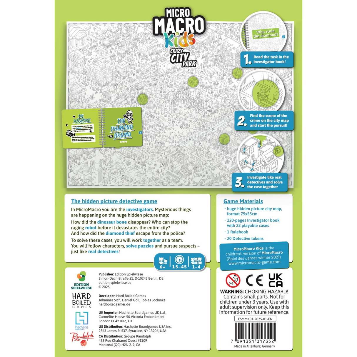 MicroMacro Kids: Crazy City Park Board Game