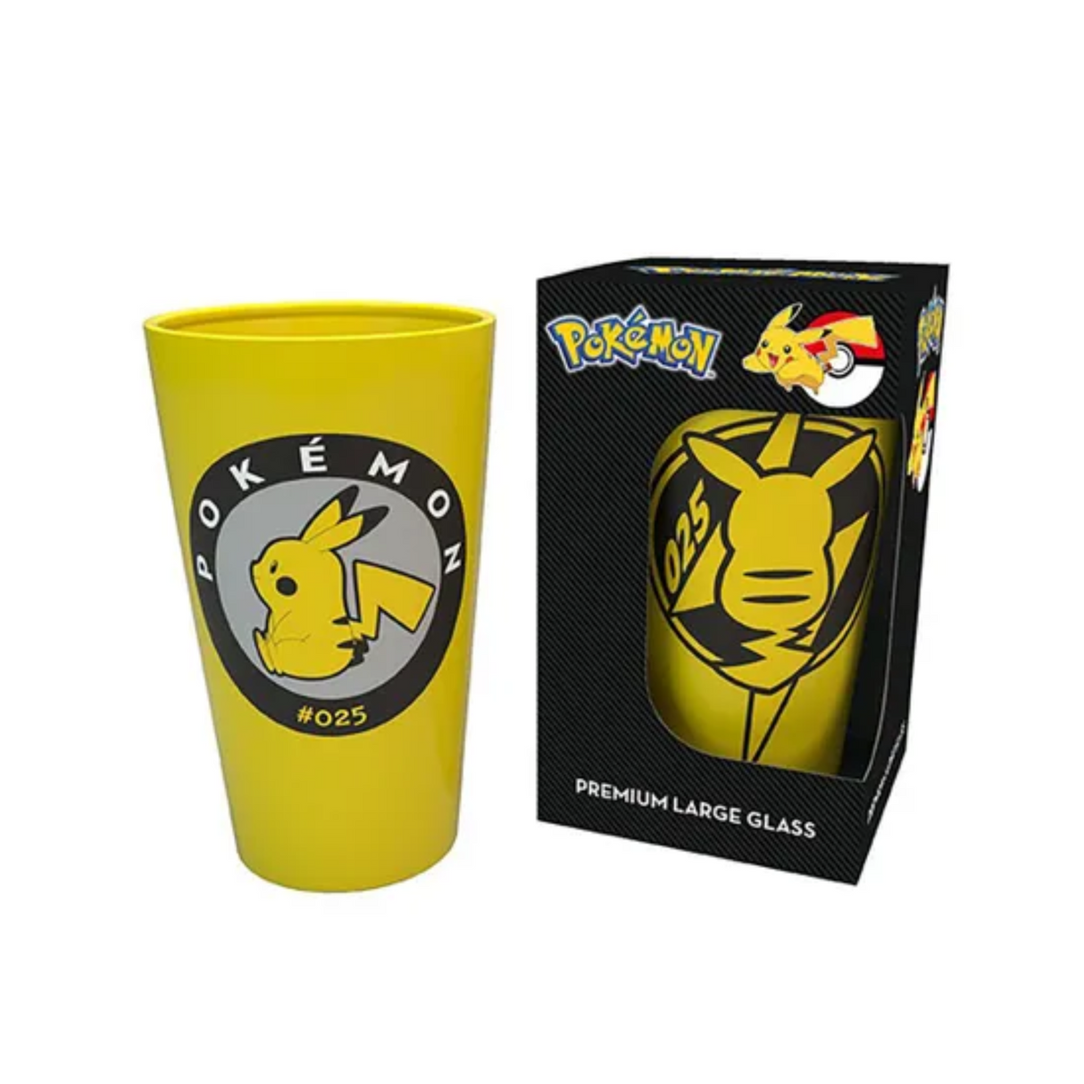 Pokemon Pikachu Foil Premium Glass Tumbler 400ml