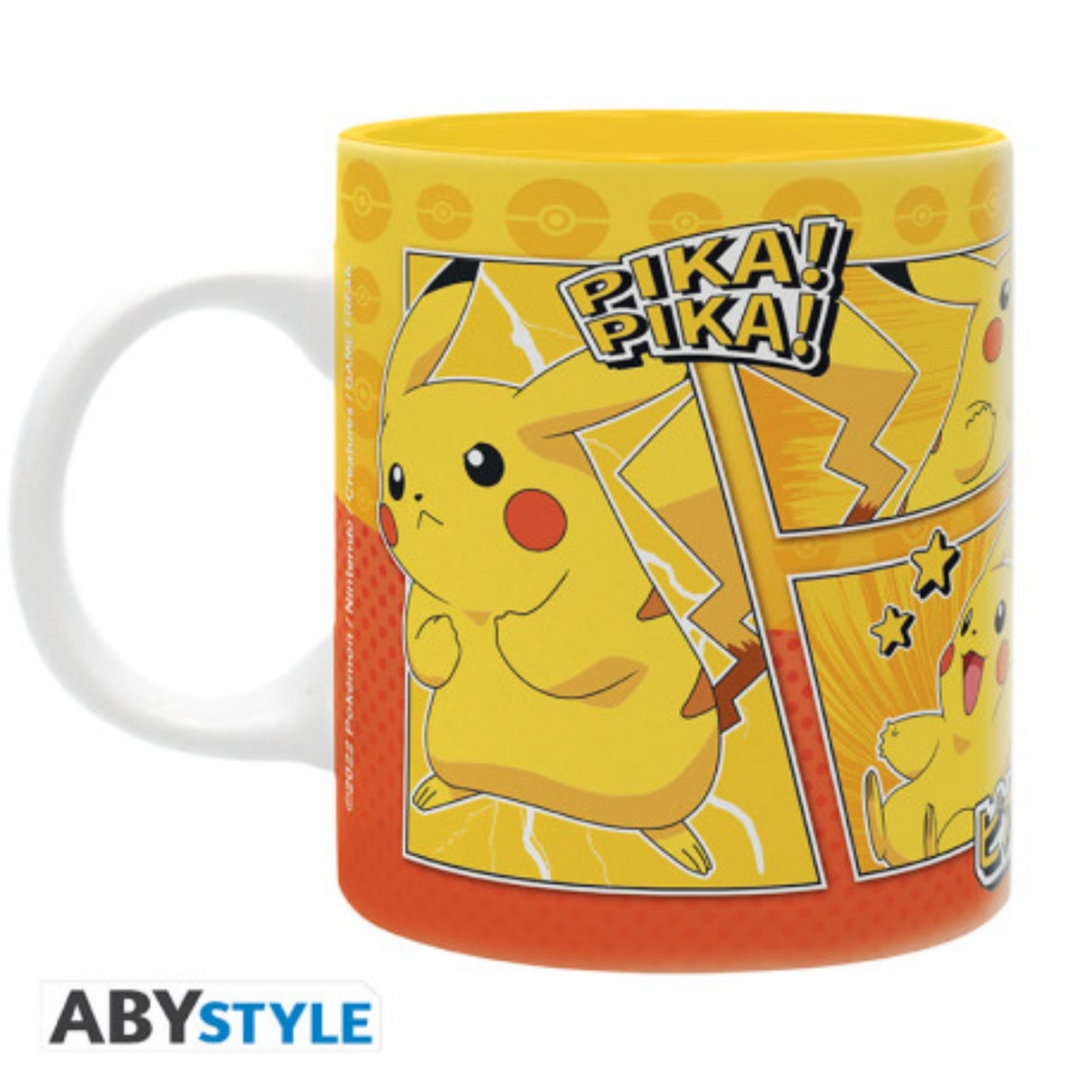 Pokemon Pikachu Comic Strip Mug 320ml Back