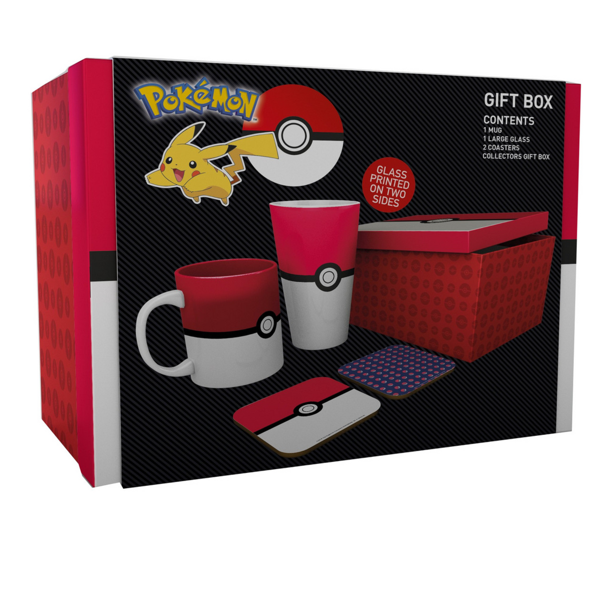Pokemon Pokeball Mug and Glass Gift Set Box