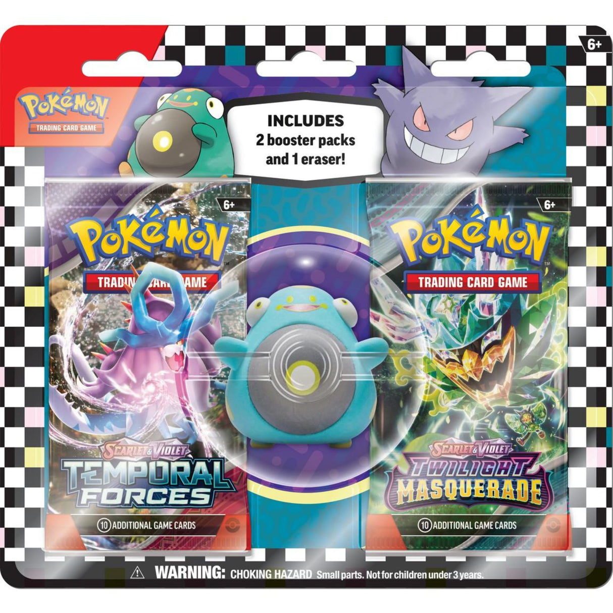 Pokemon TCG Back to School Bellibolt Eraser Blister Pack