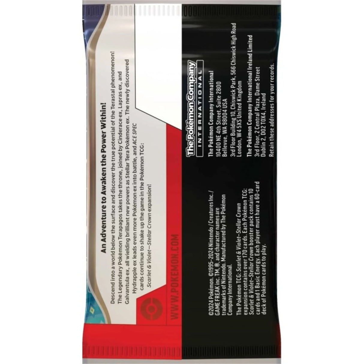 Pokemon TCG Scarlet & Violet - Stellar Crown Booster Pack