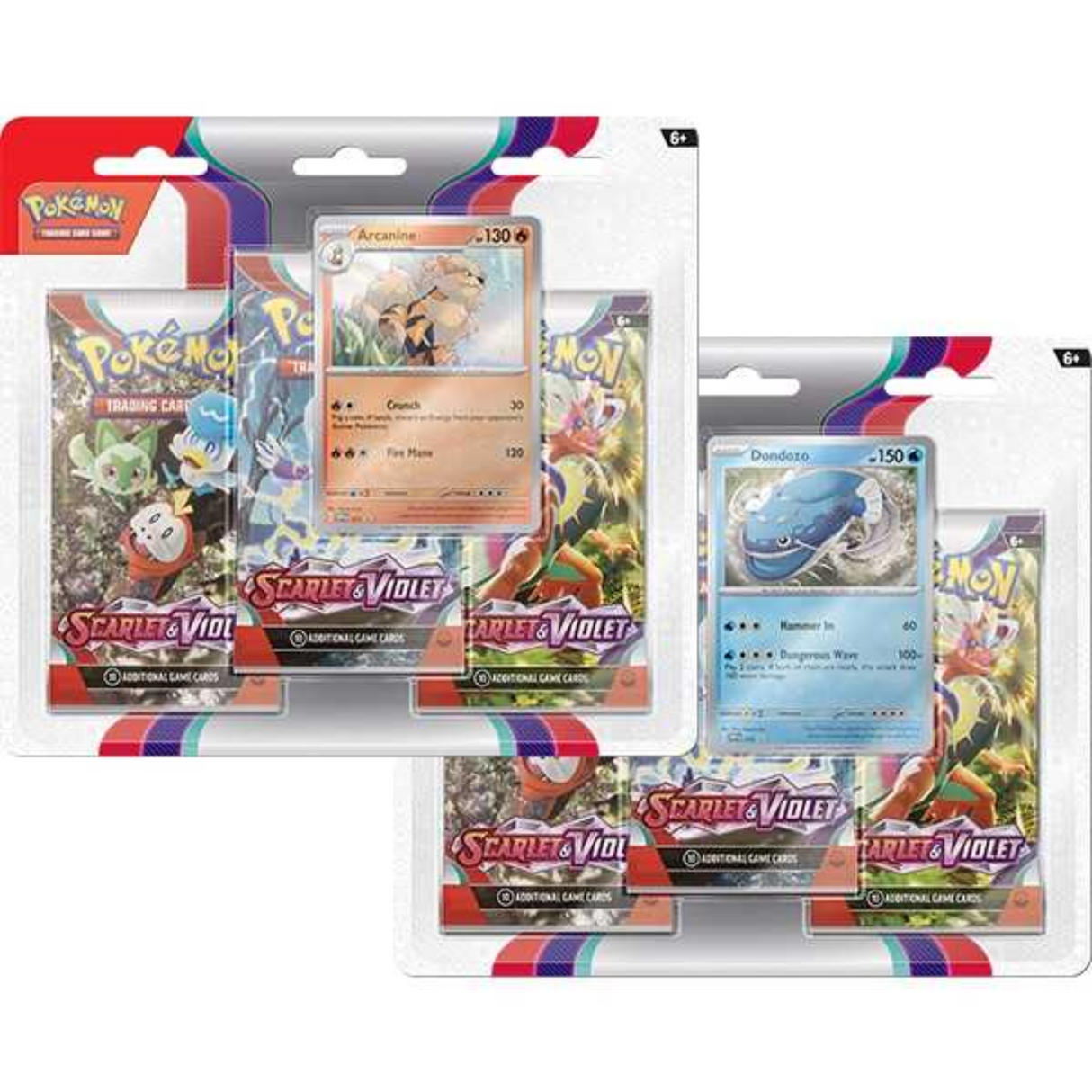 Pokemon TCG Scarlet & Violet 3 Pack Blister (Random)