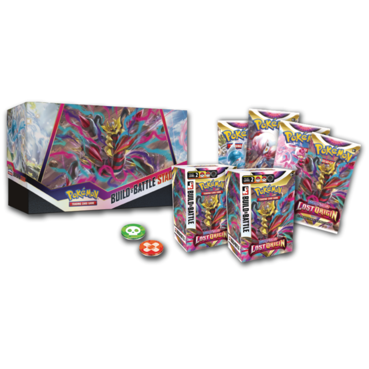 Pokemon TCG Sword & Shield - Lost Origin Build & Battle Stadium Contents