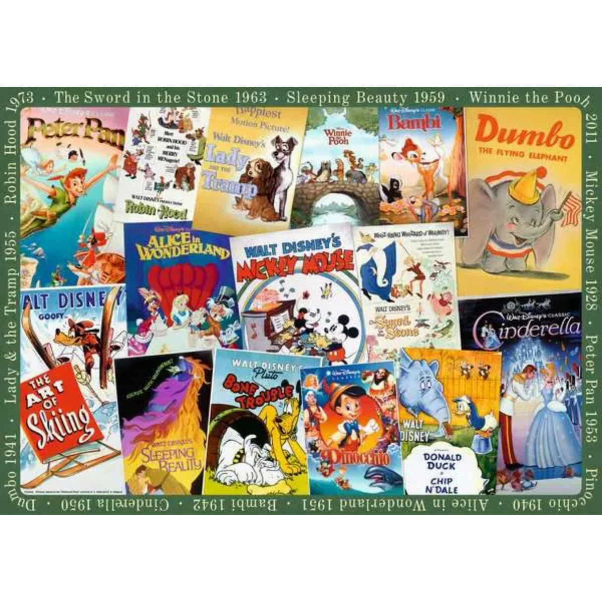 Ravensburger Disney Vintage Movie Poster Jigsaw Puzzle 1000 Pieces