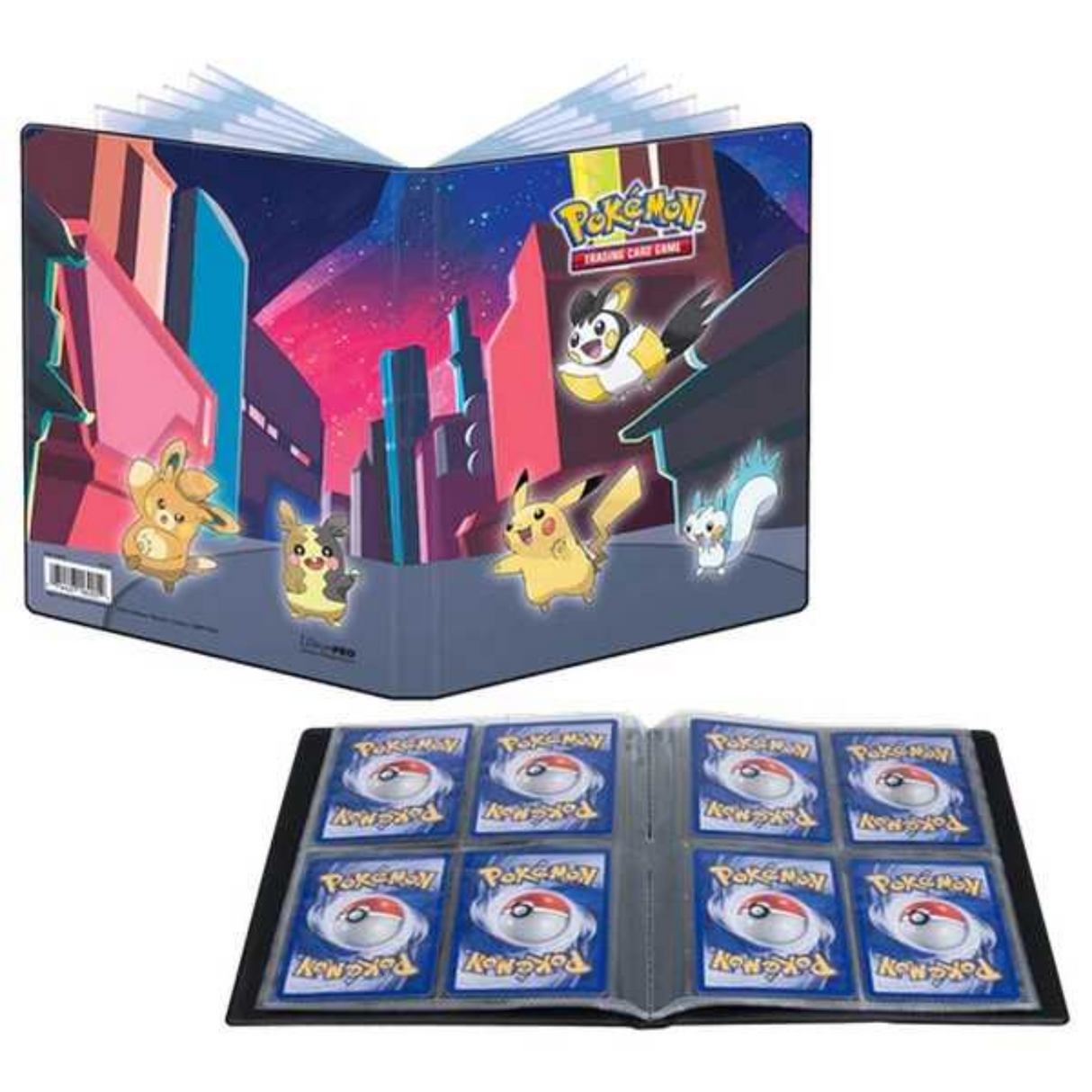 Ultra Pro Pokémon Gallery Series Shimmering Skyline - 4-Pocket Binder Portfolio Open