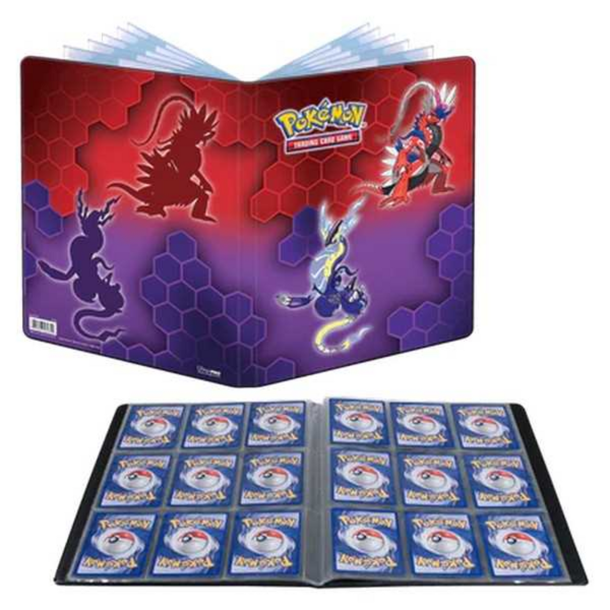 Ultra Pro Pokémon Koraidon & Miraidon 9-Pocket Binder Portfolio Open