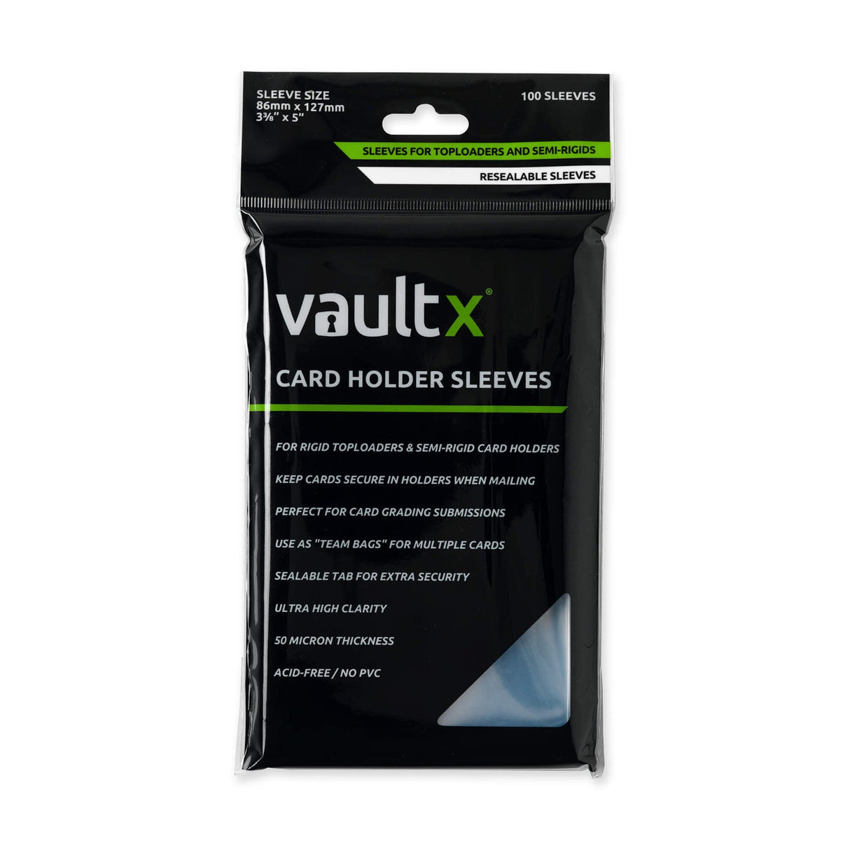 Vault X Card Holder Sleeves 100 Sleeves