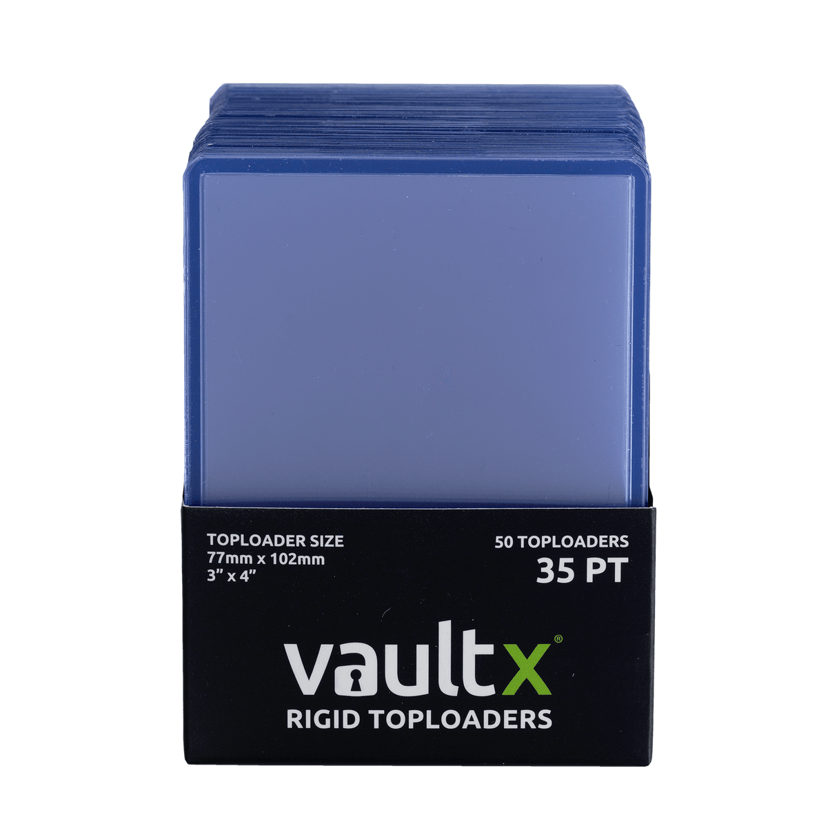 Vault X Seamless Rigid Toploaders 35pt 50 Pack