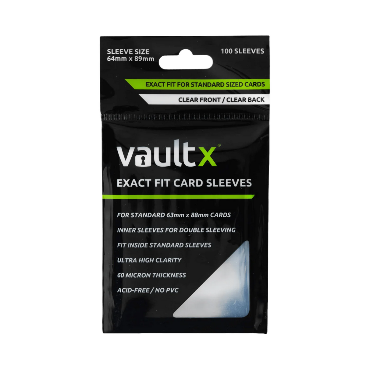 Vault X Exact Fit Card Sleeves 100 Sleeves