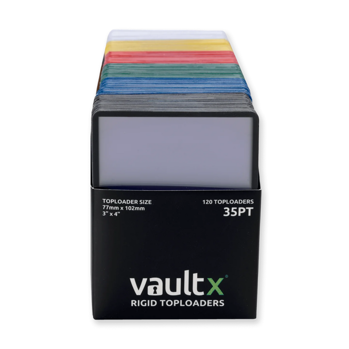 Vault X Seamless Rigid Toploaders 35pt - 120 Pack (Colours)
