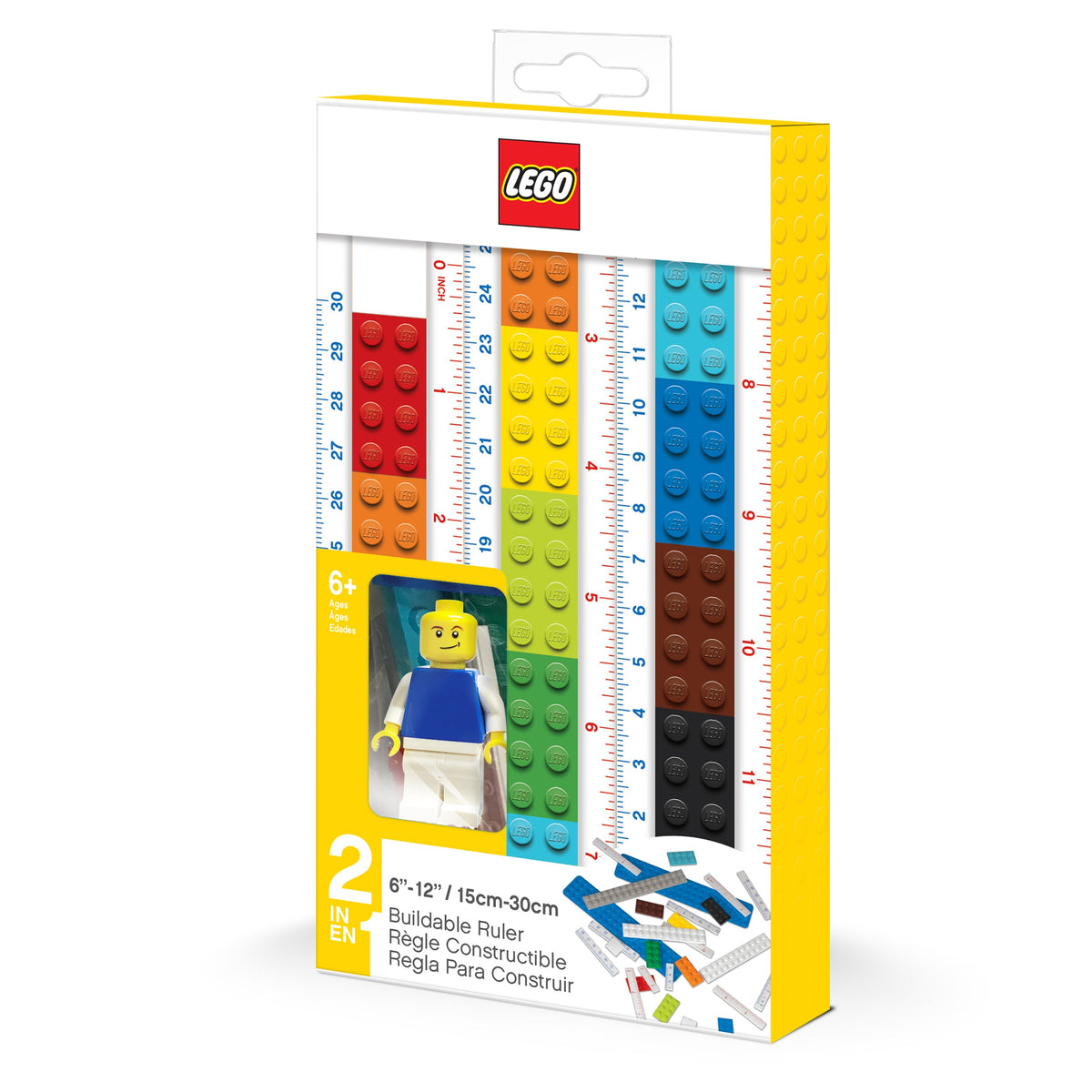 LEGO® Buildable Ruler with Minifigure – Nostalgic Toys