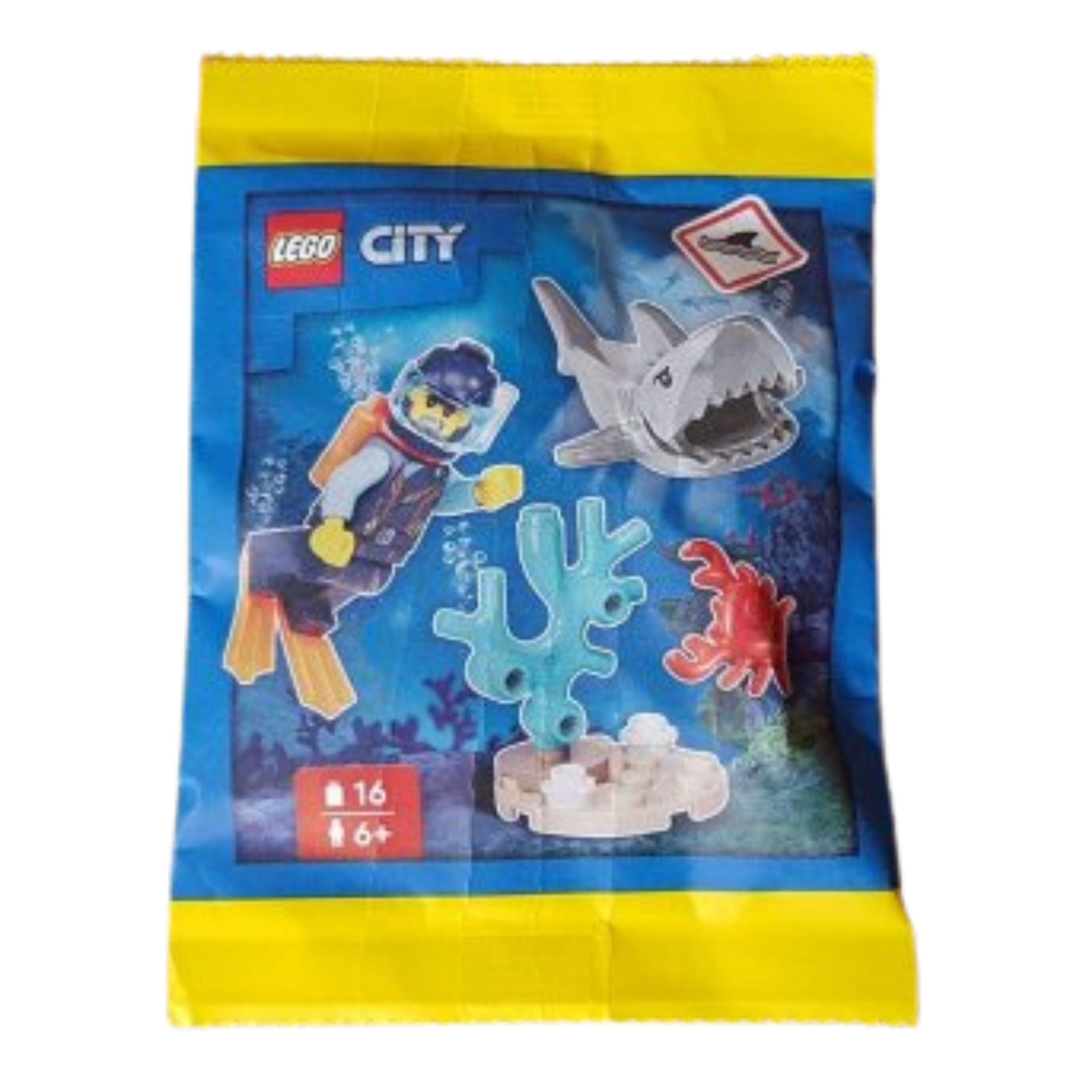 LEGO City 952406 Diver with Reef and Shark Paper Bag – Nostalgic Toys