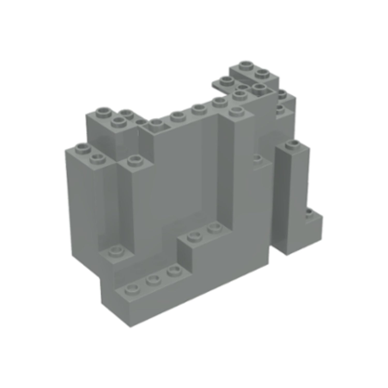 LEGO Big Rock (BURP) 6082 (x1) - Light Bluish Gray