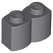 LEGO Log Profile Brick 1 x 2 30136 (x50) - Dark Bluish Gray