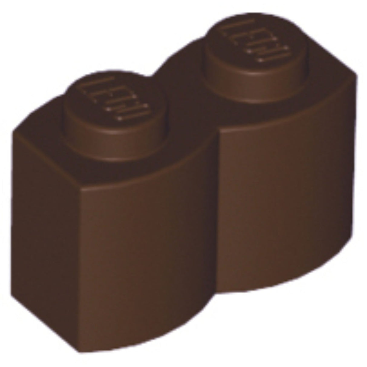 LEGO Log Profile Brick 1 x 2 30136 (x50) - Dark Brown
