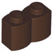 LEGO Log Profile Brick 1 x 2 30136 (x50) - Dark Brown