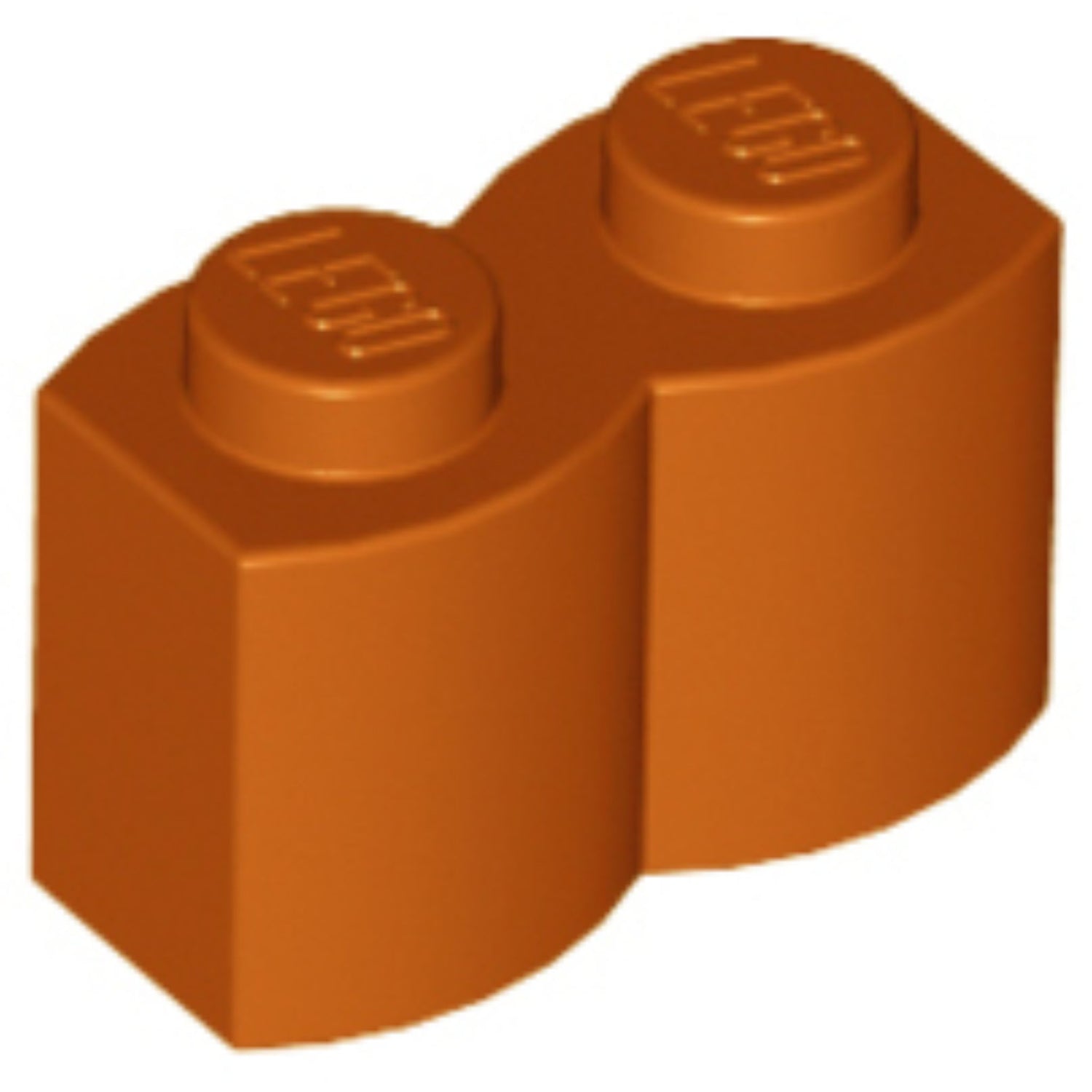 LEGO Log Profile Brick 1 x 2 30136 (x50) - Dark Orange