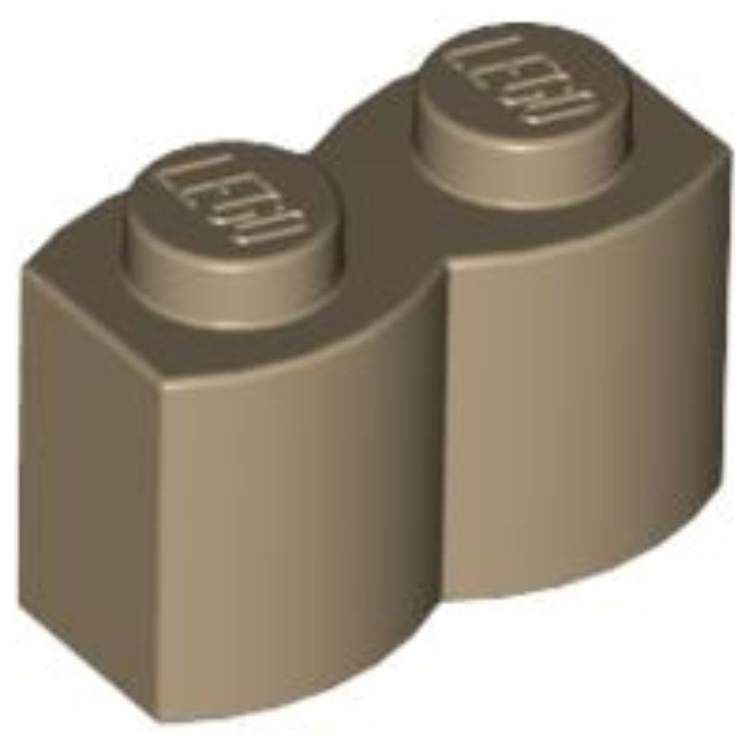 LEGO Log Profile Brick 1 x 2 30136 (x50) - Dark Tan