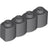 LEGO Log Profile Brick 1 x 4 30137 (x25) - Dark Bluish Gray