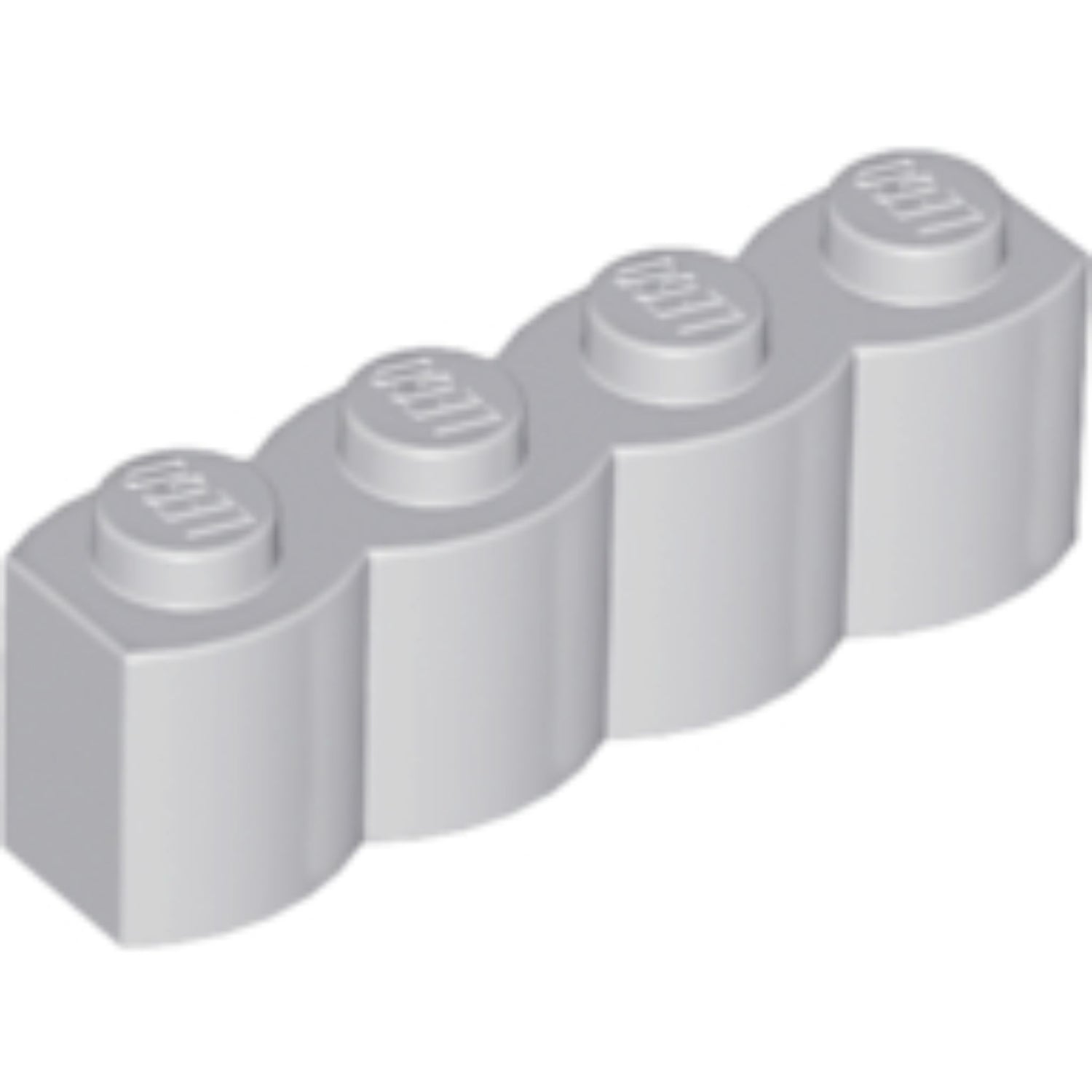 LEGO Log Profile Brick 1 x 4 30137 (x25) - Light Bluish Gray